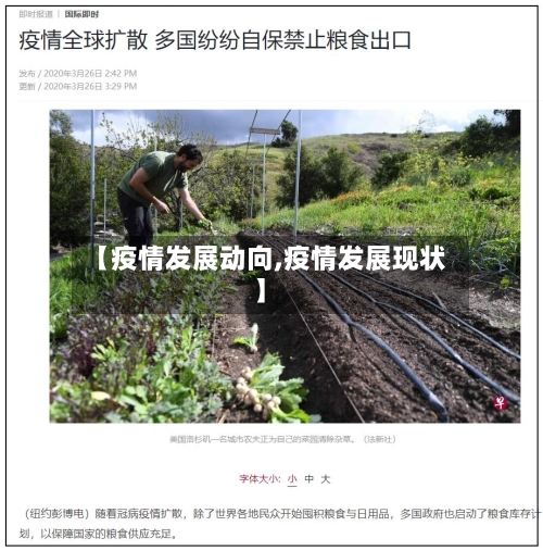 【疫情发展动向,疫情发展现状】