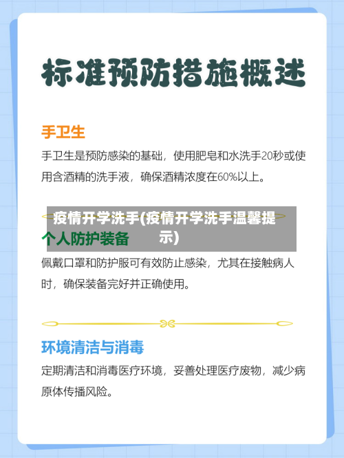 疫情开学洗手(疫情开学洗手温馨提示)